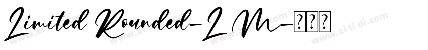 Limited Rounded-L M字体转换